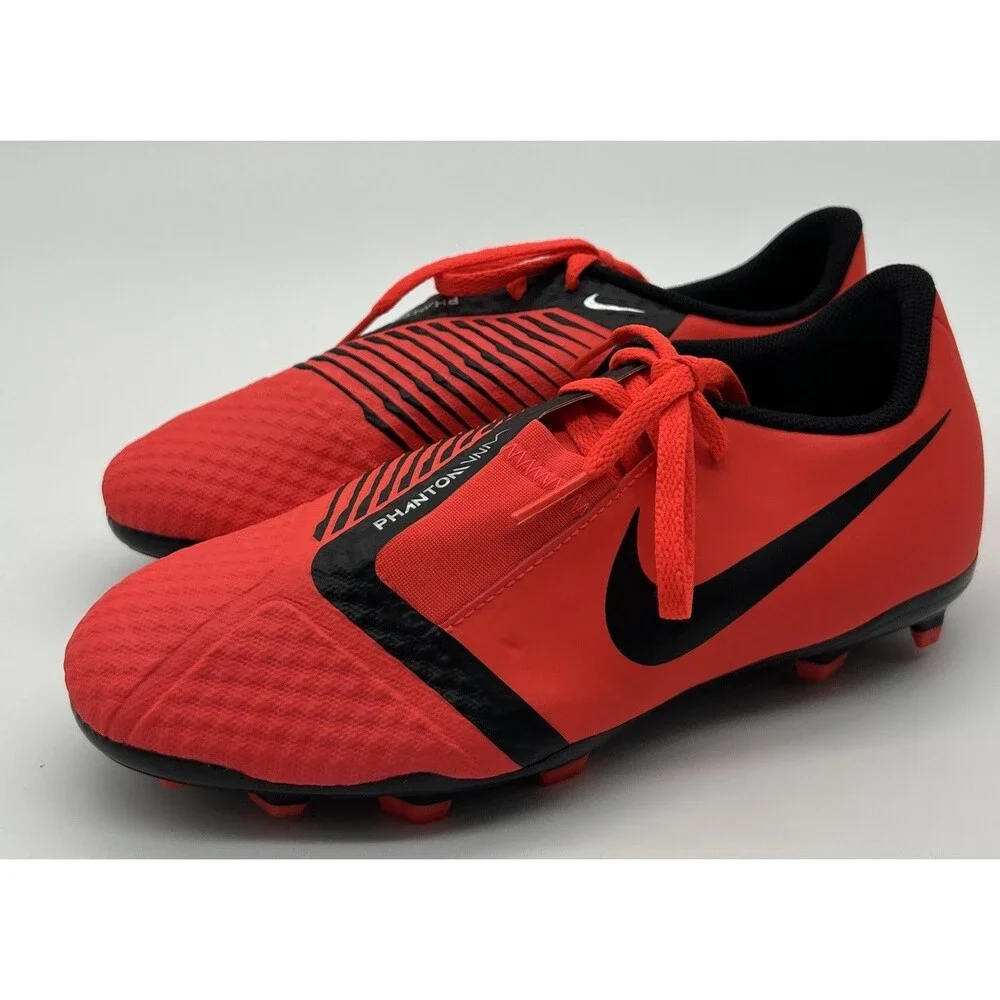 Nike Unisex Phantom Venom Pro FG Cleat Crimson/Bk Size 4.5 Y